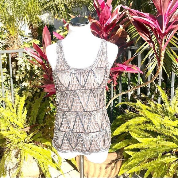 W118 by Walter Baker Mesh Sequin Tank - Picture 2 of 8